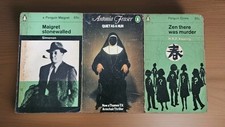 Lot 3 Vintage Penguin PB- Maigret Stonewalled Simenon Antonia Fraser HRF Keating