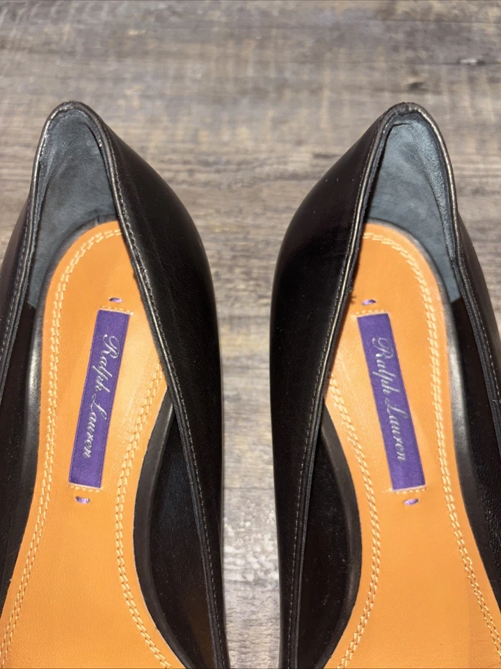 Ralph Lauren Purple Label Leather Pumps Heels Size 7 (37) $750 - Image 3 of 4