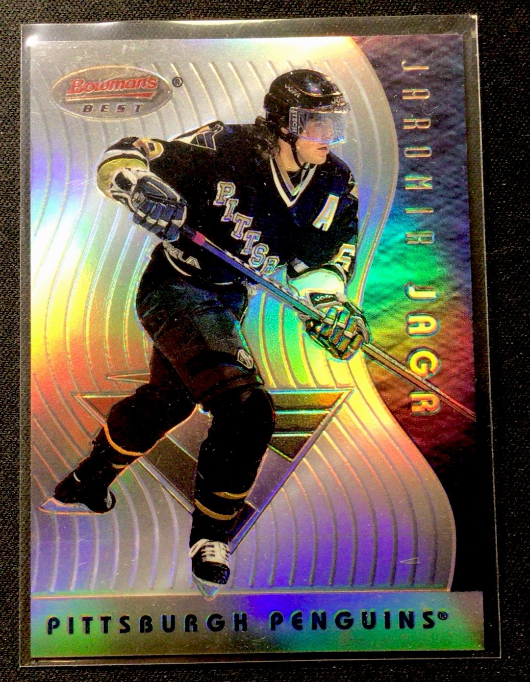 1995-96 Bowman’s Best #BB7 Refractor Jaromir Jagr! ENN Cards