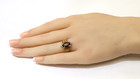 10k yellow gold marquise garnet cz cubic zirconia gemstone ring band 3.2g estate — photo 8