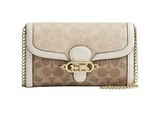 Brand New Coach Jade Chain Crossbody, IM/Tan/Sand/Chalk  MSRP $205