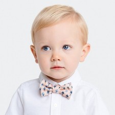 NWT Janie and Jack Peach Pineapple Palm Tree Bow Tie Size 2-5 Closure