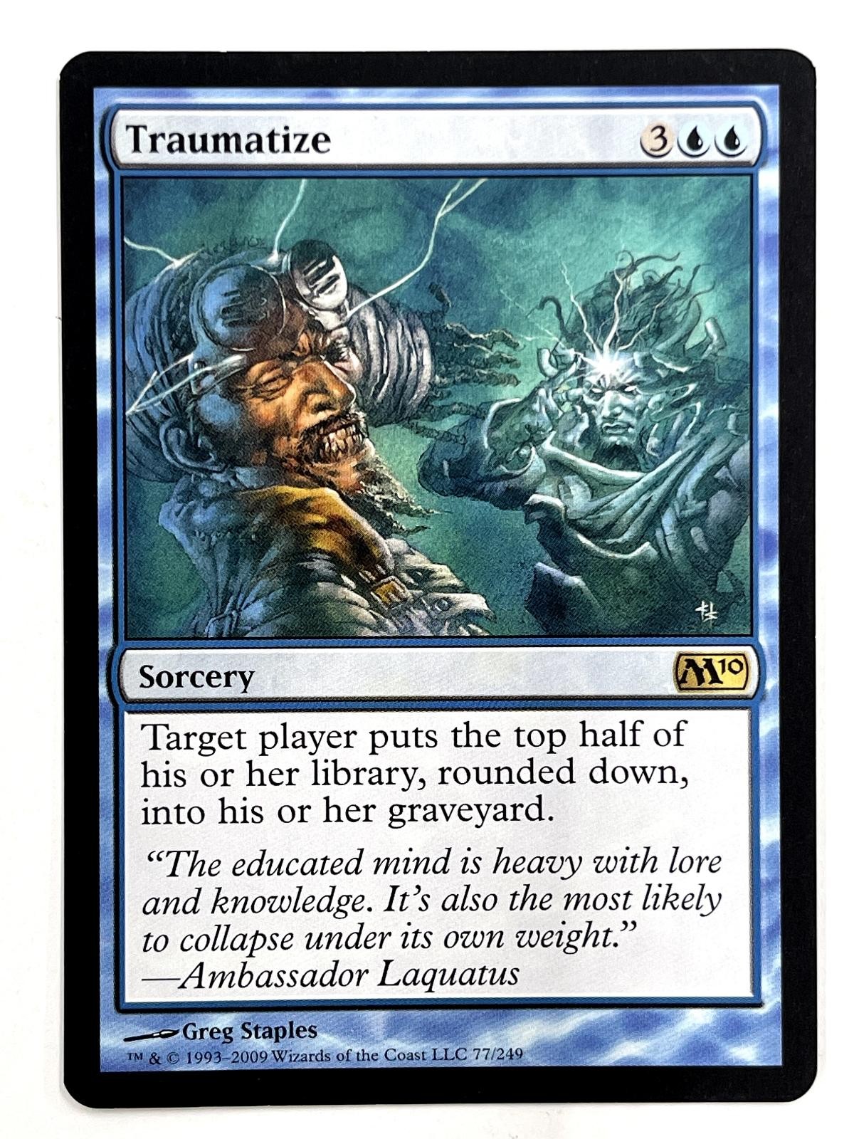 Traumatize 77 Rare Magic 2010 (M10) Magic: The Gathering LP