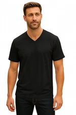 A1 Men's Black V-Neck T-Shirts| Black |multipack  | Soft Cotton | Size 3X- Large
