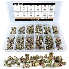 Rivet Nut Tool Kit, 520pcs SAE & Metric Assortment Kit w... 