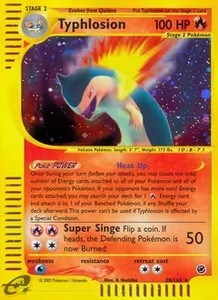 Typhlosion - 28/165 - Pokemon Expedition Holo Rare Card NM
