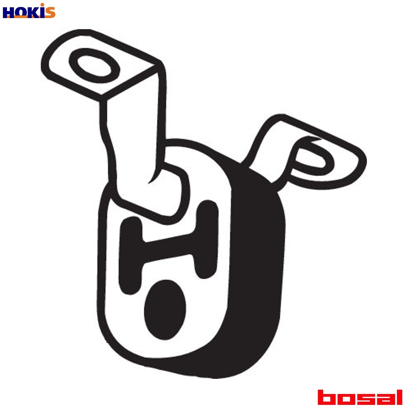 RUBBER STRIP EXHAUST SYSTEM 255-086 FOR SKODA VW AUDI A4/S4 A6/S6 BSS 2.0L 4cyl
