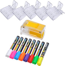 Queen Bee Catcher Cage Clips, Queen Bee Marker Marking Bottle with 8 Colours Mar