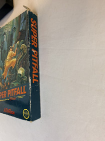 Super Pitfall NES 1987 Box Game Manual - Missing Top Flap