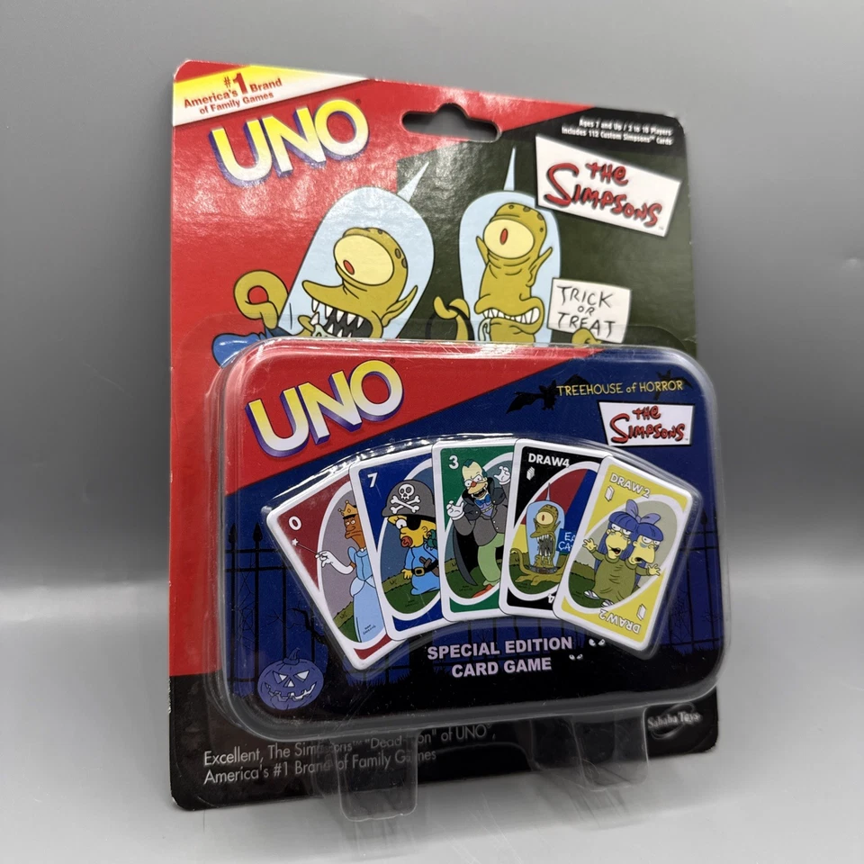 NEW - Still Sealed Simpsons Treehouse of Horror Uno Collector's Tin 2005 - Image 2 of 4