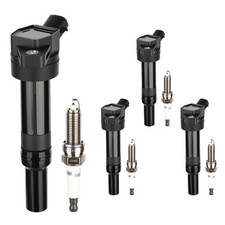 2-pin UF651 Ignition Coil Pack and Iridium Spark Plugs for Hyundai Elantra 20...