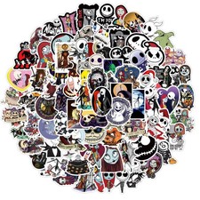 100Pcs The Nightmare Before Christmas Sticker for Kids, Cartoon