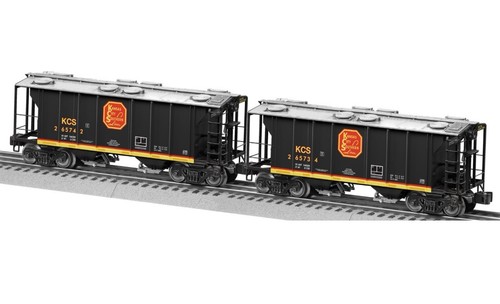 Lionel Kansas City Southern PS-2 COVERED HOPPER 2-PACK 6-27095! Spur O KCS - Bild 1 von 2