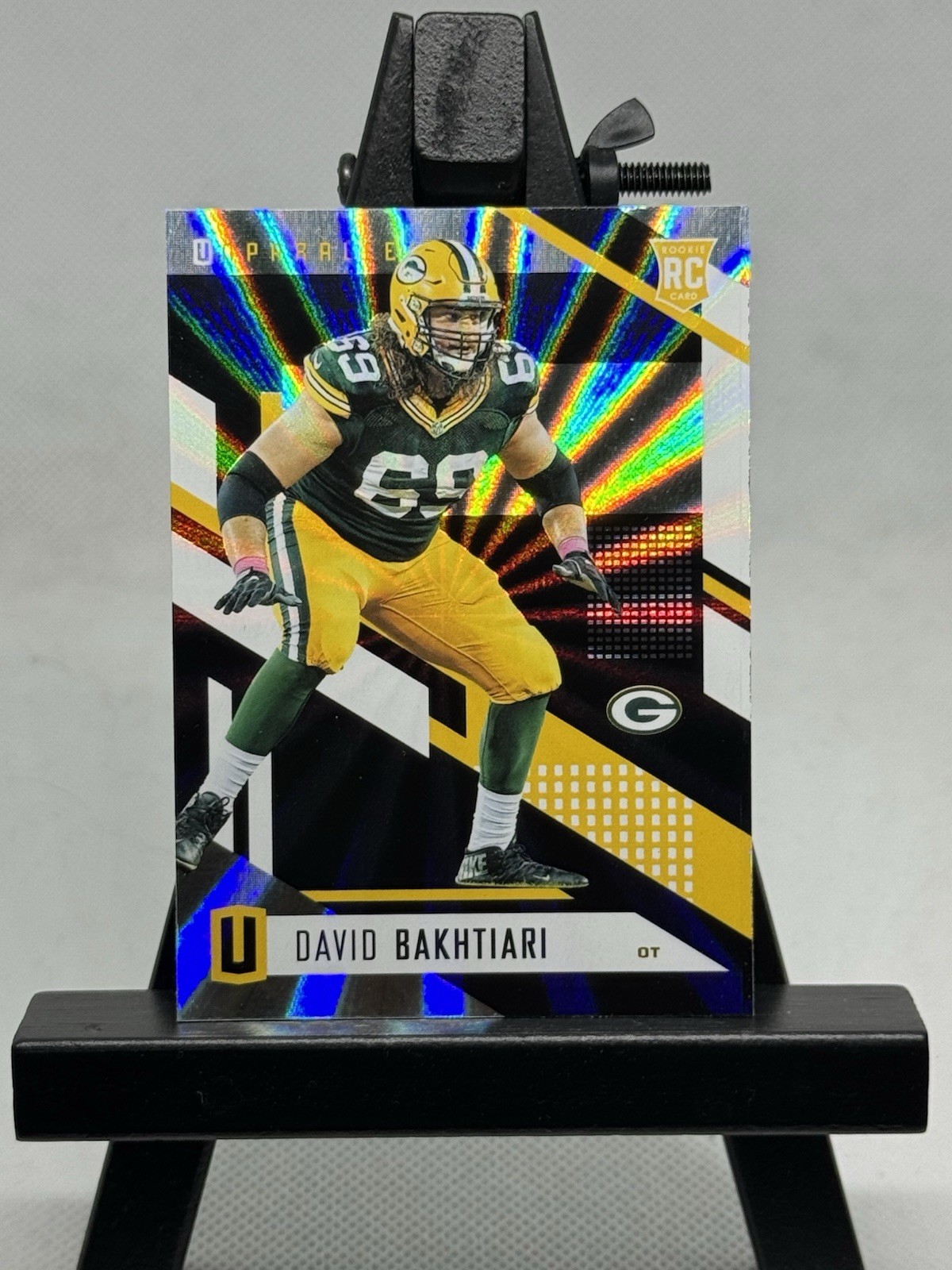 2017 David Bakhtiari Panini Unparalleled Rainbow Spokes Rookie RC #126