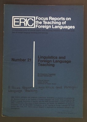 A Focus Report: Linguistics and Foreign-Language Teaching. Twaddell, Freeman:
