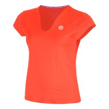 T-shirt BIDI BADU Out Of Control scollo a V donna corallo