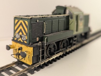 Bausatzbuilt Diesellokomotive Baureihe 14 D9540 in BR grün (KB109 - unbekannte Marke)