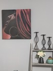 Aaron Reed "Insiration Red & Black Portrait Canvas Print Wall Mounted 24x24 — photo 3