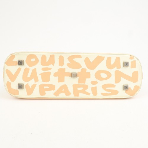 Louis Vuitton Graffiti Alma Horizontal Leder Handtasche Beige M92176 Gebraucht Kostenloser Versand - Bild 5 von 24