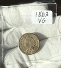 1863 Indian Head Cent - Civil War Issue - Sharp Detail - Unique Date Error?