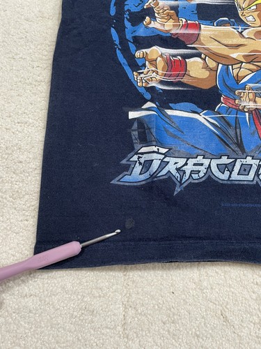 Vintage 2002 Dragon Ball Z Gohan Goten Goku Family T-shirt Size Small Blue DBZ - Picture 9 of 9