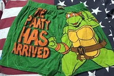 Viacom Men's Teenage Mutant Ninja Turtles Party Boxers TMNT Vintage 2013