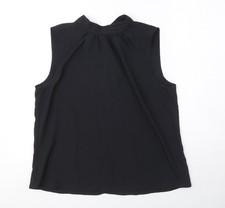 Womens UK Size L H&M Black Basic Blouse