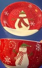 ZAK! Christmas Snowman 4 Bowls 8 Plates  'Simply Snowmen' Debbie Mumm Sears (79)