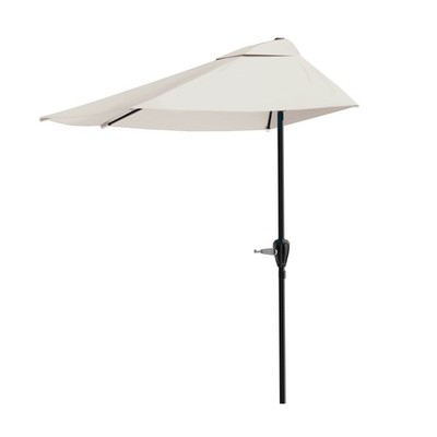 9ft Half Umbrella for Balcony, Porch, or Deck, Tan | eBay 9ft Half Umbrella for Balcony, Porch, or Deck, Tan | eBay