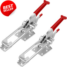 2 Pack Heavy Duty Toggle Latch Clamp 2000 lb Adjustable Lock Smoker Box - US