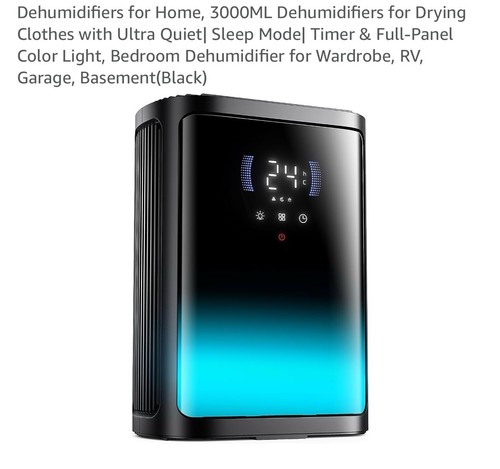 Dehumidifiers for Home, Dehumidifiers for Drying Clothes with Ultra Quiet