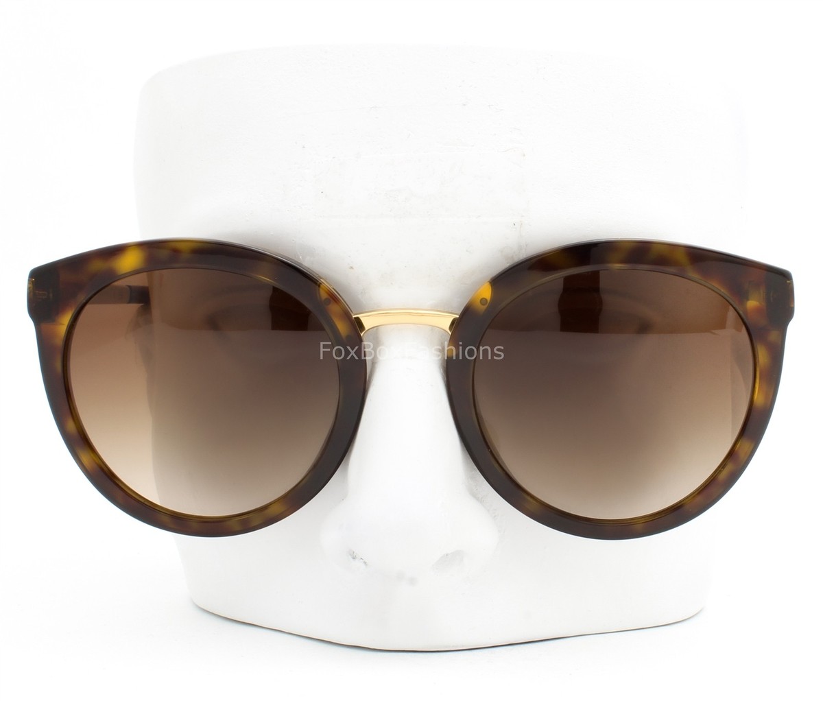 Dolce Gabbana Sunglasses Glossy Brown Havana on Gold DG 4268  display picture 2
