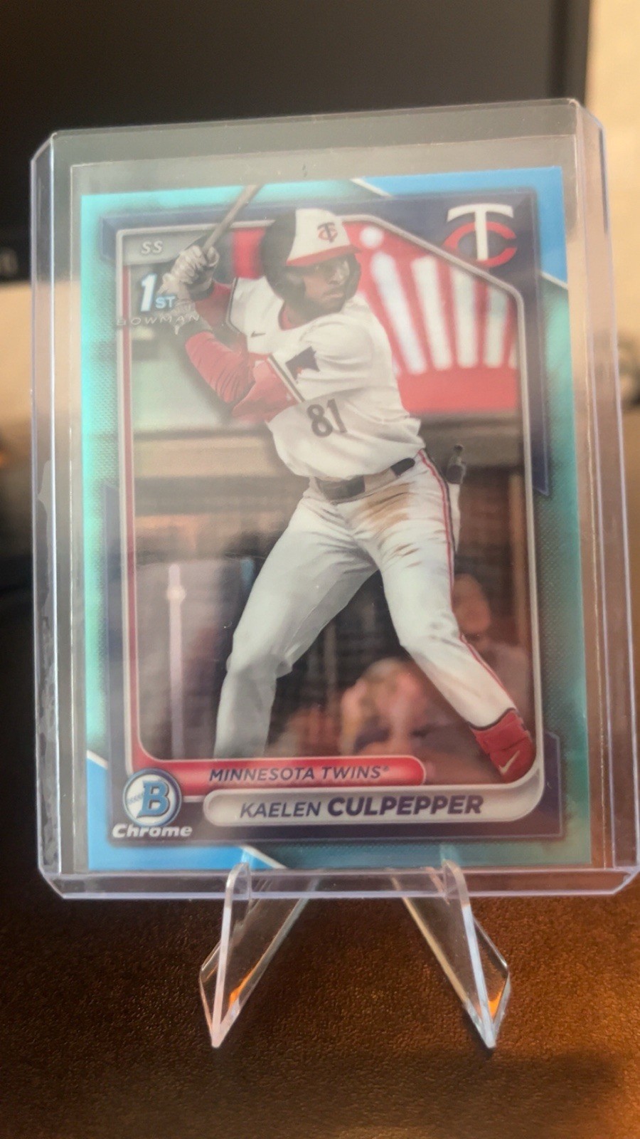 2024 Bowman Draft Chrome Kaelen Culpepper #BDC-98 Sky Blue Refractor (RC)