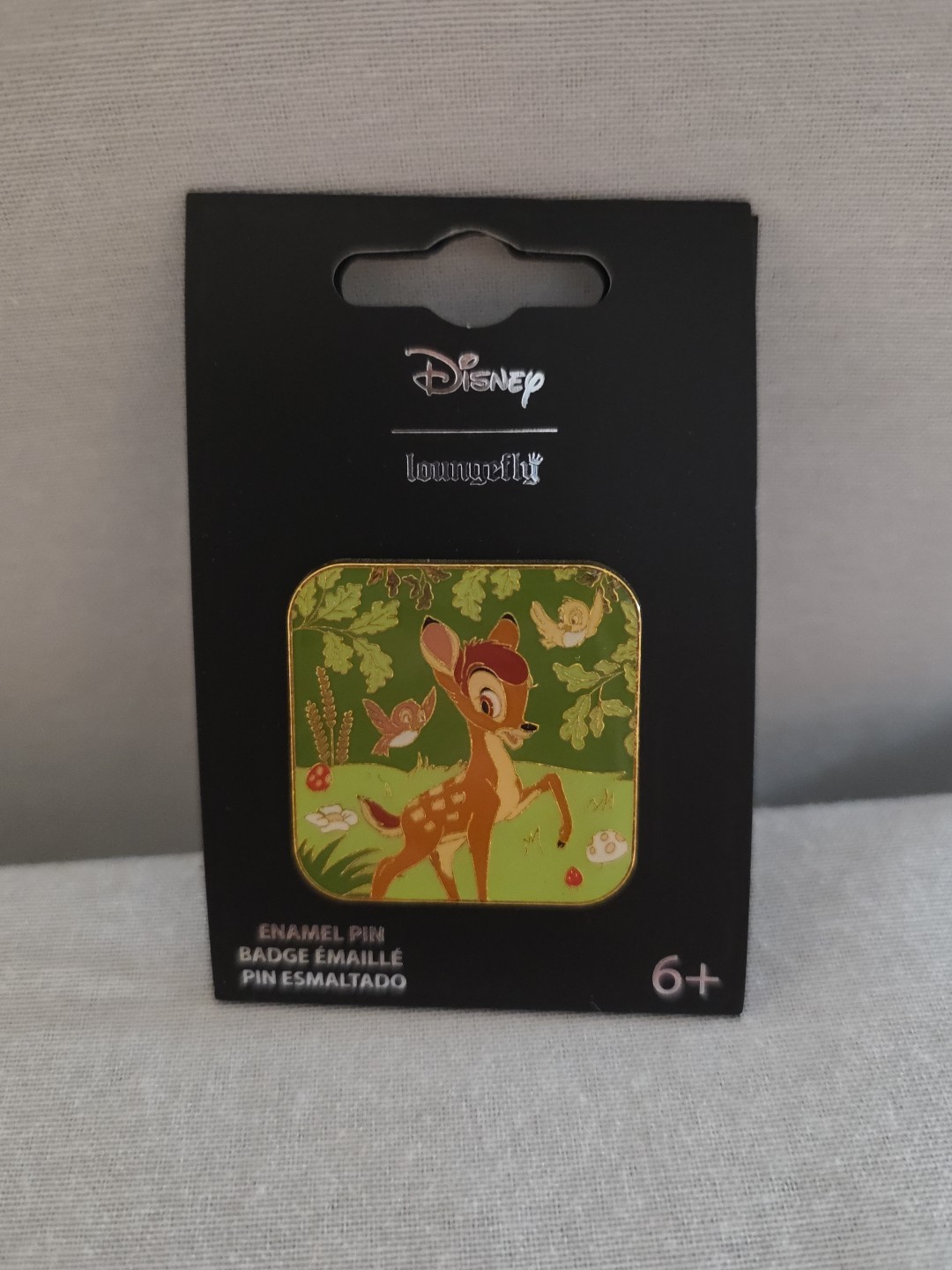 Loungefly Disney Bambi Forest Birds Square Portrait Enamel Pin New On Card