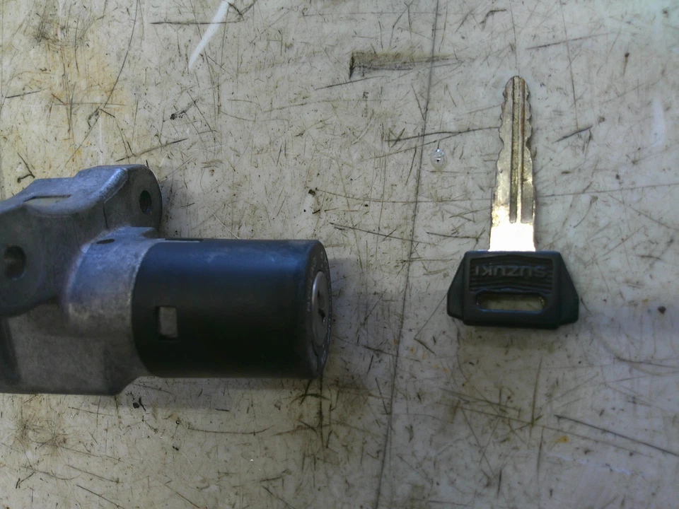 1991-1993 Suzuki bandit 400 GSF400 llave de encendido cerradura con llave Foto 2 de 4