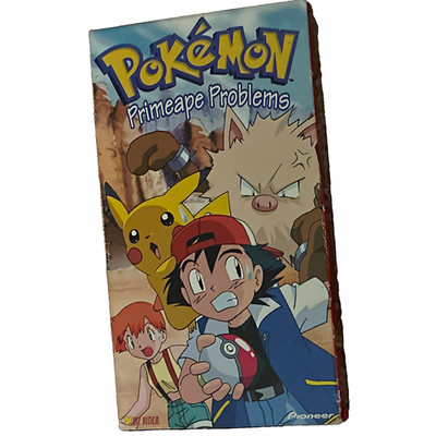 Pioneer Pokemon: Primeape Problems VHS Tape 1999 NTSC Full Screen NR