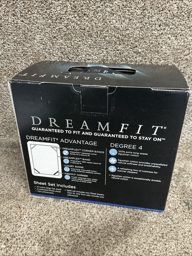 Dream Fit 4 Degree Twin Sheet Set Champagne 100% Cotton 400TC New - Picture 5 of 6