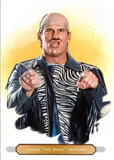 Jesse "the Body" Ventura Art Trading Card "read description"