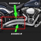 Front & Rear Replacement Muffler Heat Shields Vance Hines Big Radius 2 2 Exhaust