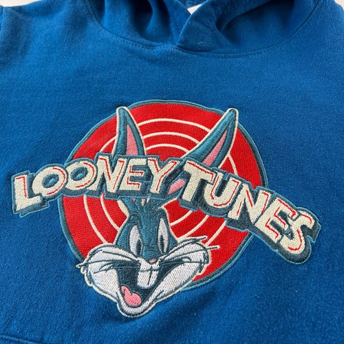 Looney Tunes size small 6/7 Embroidered Kids Hooded Sweatshirt Bugs Bunny Taz - Picture 3 of 8