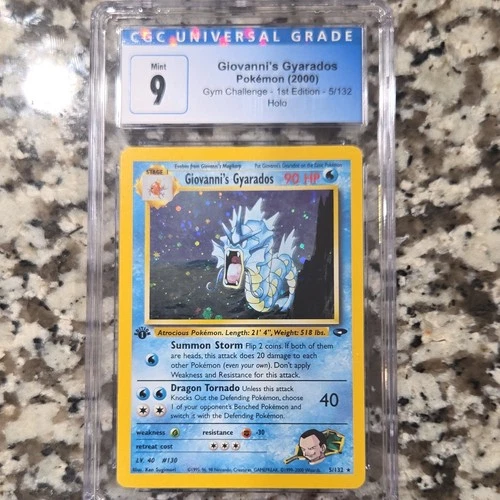 Pokemon TCG Giovanni's Gyarados 5/132 Gym Challenge Holo CGC 9 English 2000