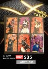 1994-95 Fleer Ultra, ULTRA POWER cards, 6 Cards