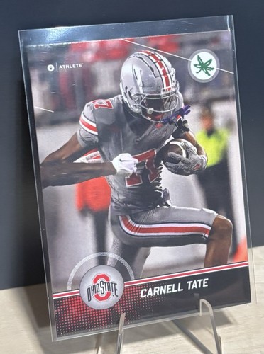 2024 Onit Athlete Ohio State Buckeyes Football Carnell Tate Black Parallel #P-8 - Picture 2 of 3