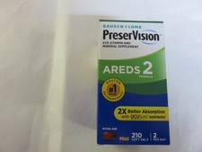 PRESERVISION AREDS 2 EYE VITAMIN SUPPLEMENT 210 SOFT GELS FREE SHIPPING