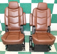 Note 15 Escalade Swb Brown Leather Heat Second Row Captains Bucket Seats Oe Note 15 Escalade Swb Brown Leather Heat Second Row Captains Bucket Seats Oe