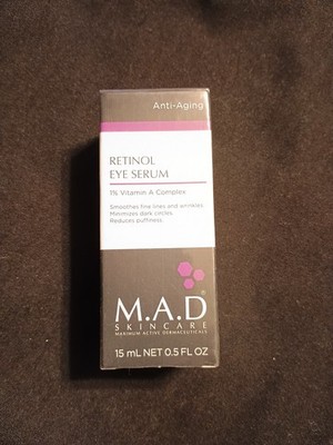 M.A.D. Skincare Retinol Eye Serum 0.5oz | 15ml - New | Unsealed | 100% Authentic