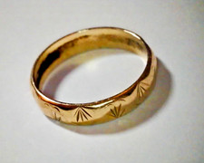 Fine Vintage 9ct Gold Wedding Band - Weight 1.80g - Size K (EU 50)