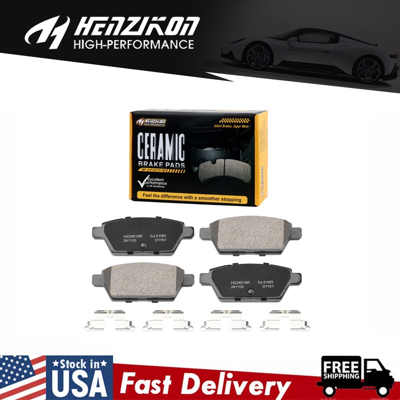 Rear Ceramic Brake Pads for 2006 - 2009 2010 2011 2012 Fusion MKZ Mazda 6 Milan*