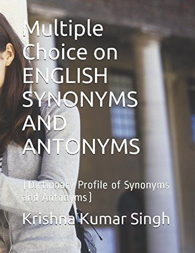 Multiple Choice on ENGLISH SYNONYMS..., Singh, Krishna - Picture 1 of 2