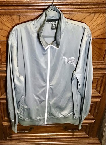 Roca Wear Silver Gray Zip Front Jacket Size XL